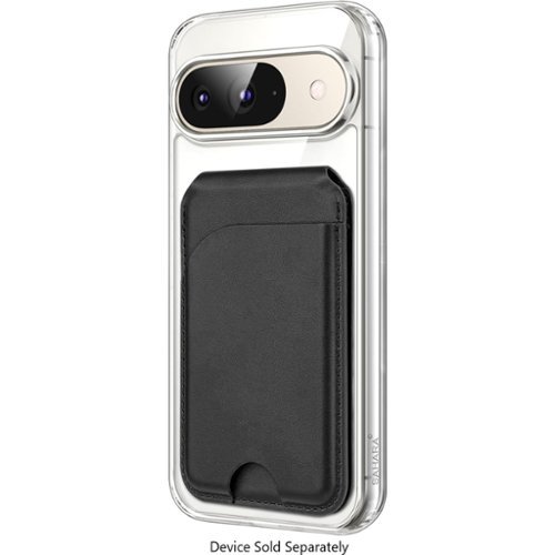 SaharaCase Venture Series Wallet Case for Google Pixel 9/9 Pro - Clear/Scorpion Black GLOBAL SHIPPING