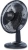 Black+Decker - Desk Fan for Home and Office, 12 inch Fan with 3 Speed Settings - Black-Front_Standard