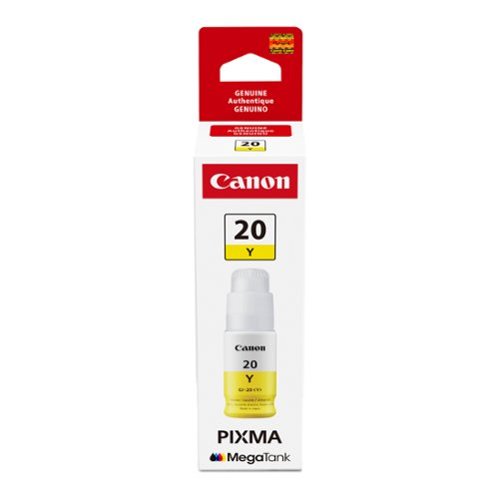 Canon - MegaTank GI-20 Ink Bottle - Yellow-Front_Standard 