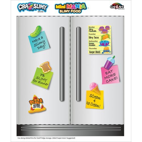 Cra-Z-Art Cra-Z-Slimy: Mini Mania Slimy Food Grocery Set, Ages 6+ GLOBAL SHIPPING