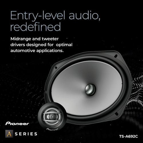 Pioneer 6 x 9 Component Speakers (Pair) - Black BUY IN EUROPE