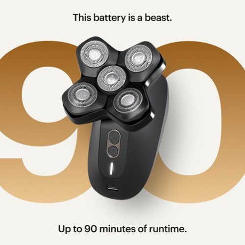Manscaped The Dome Shaver Pro Essentials Kit Rechargeable Wet/Dry Scalp and Bald Head Shaver Gift Set - Black BUY IN EUROPE