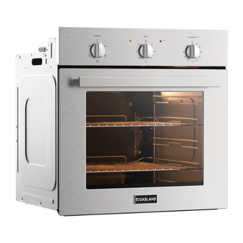 GASLAND - 24 inches Built-in Electric Single Wall Oven CSA Certified - Stainless Steel-Front_Standard 