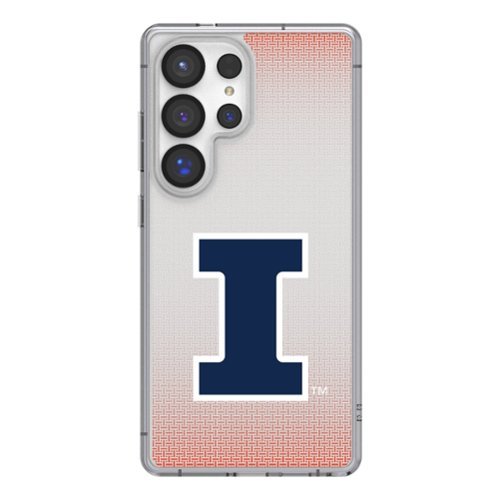 Keyscaper - NCAA - Illinois Fighting Illini Linen Logo Galaxy Clear Case - S24 - Multicolor-Front_Standard 
