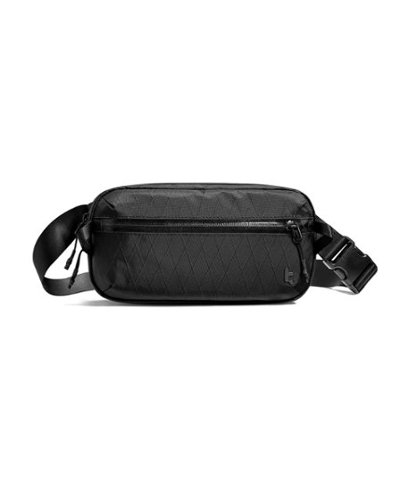 tomtoc - Aviator-T35 2.5L X-Pac Sling Bag with RFID Blocking, Minimalist Crossbody Bag Chest Shoulder Pack for Travel, Everyday - Black-Front_Standard 