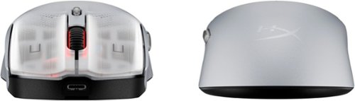 HyperX Pulsefire Haste 2 S Lightweight Wireless Optical Gaming Mouse with RGB Lighting - Wireless - Silver BUY IN SINGAPORE