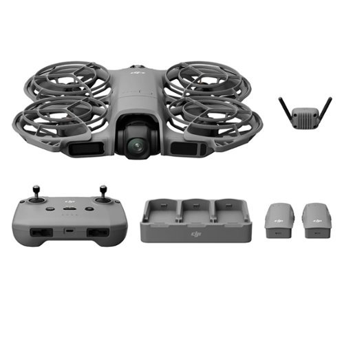 Bundle - DJI - Neo 2 4K Drone Fly More Combo with RC-N3 Remote Controller - Gray-Front_Standard 