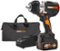 WORX - Nitro 20V 1/2" Cordless Brushless Impact Wrench (1 x 5.0 Ah Battery and 1 x Charger Included) - Black-Front_Standard