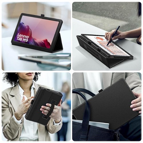 SaharaCase Bi-Fold Folio Case for Lenovo Tab M9 - Black SHOP ONLINE