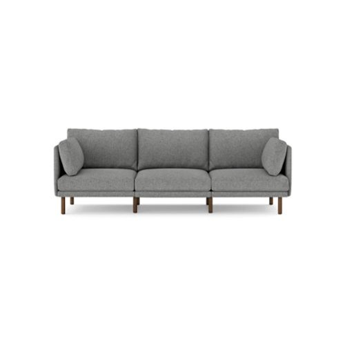 Burrow - Modern Field 3-Seat Sofa - Carbon-Front_Standard 