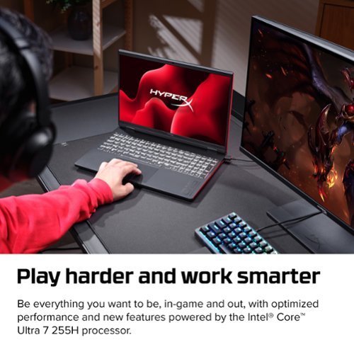 HyperX OMEN 15.3 2K 165Hz Gaming Laptop - Intel Core Ultra 7 255H (2025) - 12GB Memory - NVIDIA GeForce RTX 5050 - 512GB SSD - Shadow Black GLOBAL SHIPPING