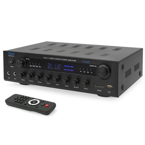 Pyle - Home Stereo Amplifier - Black-Front_Standard 