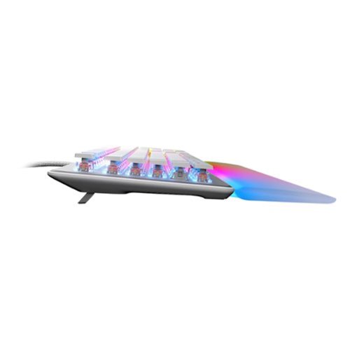 ROCCAT Vulcan II Max Full-size Wired Keyboard with Optical Titan Switch, RGB Lighting, Aluminum Top Plate and Palm Rest - White WHERE TO BUY