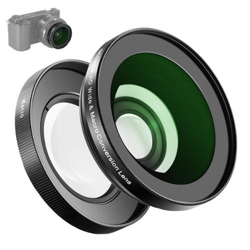 Neewer 40.5mm 2 in 1 Wide Angle & Macro Lens for Sony ZV E10