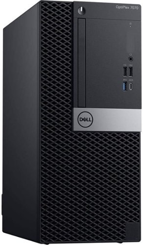 Dell - Refurbished Excellent - Optiplex 7070 Tower i7-9700 32GB 1TB SSD Windows 11 Pro - Black-Front_Standard 