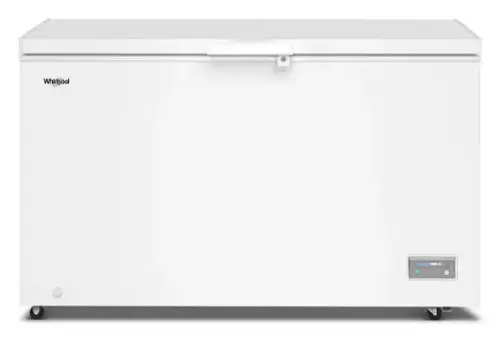 Front. Whirlpool - Whirlpool 16 cu. ft. Convertible Freezer-to-Fridge Chest Freezer with 3 Storage Baskets - White.