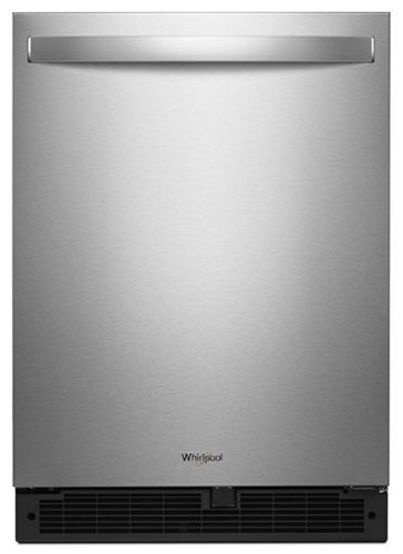  Whirlpool - 5.1 Cu. Ft. Built-In Mini Fridge - Stainless Steel