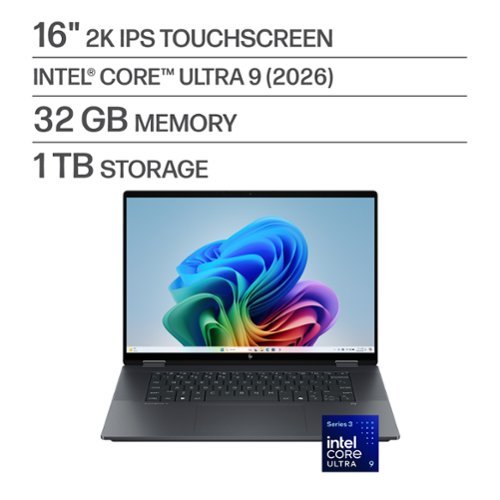 HP - OmniBook X Flip - 16" 2K Touchscreen Laptop - Intel Core Ultra 9 (2024) - 32GB Memory - 1TB SSD - Copilot+ PC - Eclipse Gray-Front_Standard 