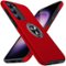 Entronix - Galaxy A16 Case with 360° Ring Grip Stand for Ultimate Protection - Red-Front_Standard