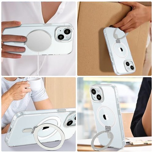 SaharaCase Hybrid-Flex Kickstand Case with MagSafe for Apple iPhone 15 Plus - Clear WHERE TO BUY