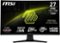 MSI - MAG 274CXF 27" Curved 280Hz 0.5ms Adaptive Sync Gaming Monitor with HDR ready (DisplayPort,HDMI) - Metallic Black-Front_Standard 
