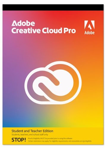 Adobe - Creative Cloud Pro Student and Teacher Edition (1-Year Subscription) - Mac OS, Windows-Front_Standard 