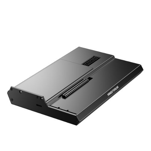 Minisforum - DEG1 eGPU Dock, Oculink Graphics Docking Station, Black-Front_Standard 
