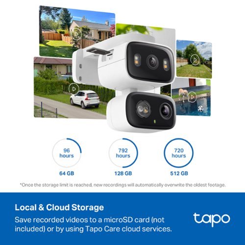 TP-Link Tapo Wired Dual-Lens, Pan-Tilt Security 2K QHD Camera, 360° Coverage - No Monthly Fees - White BUY IN SINGAPORE