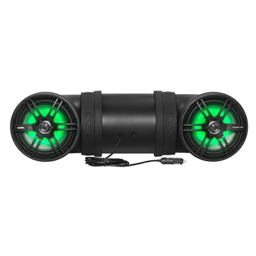 SoundStorm - BTB8L 8" 700W Bluetooth Amplified Marine/ATV Off Road Speaker System - Black-Front_Standard 