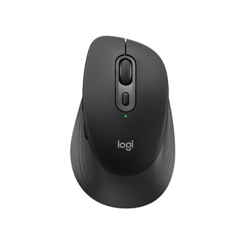 Logitech - Signature Comfort M840 L Wireless Bluetooth Mouse with Silent Clicks and Customizable Buttons - Wireless - Black