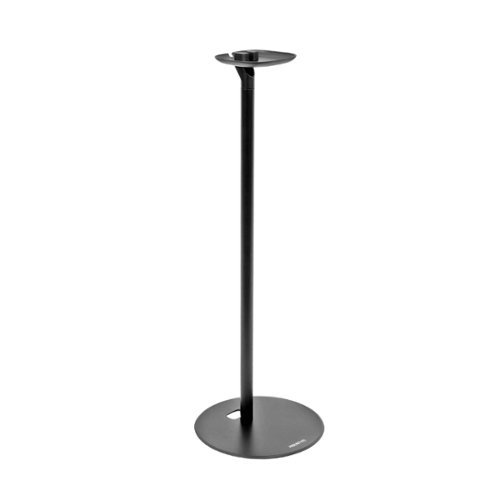 Mount-It! - Speaker Floor Stand for Sonos One with Adjustable Height & Stable Base for Home or Office - Black-Front_Standard 