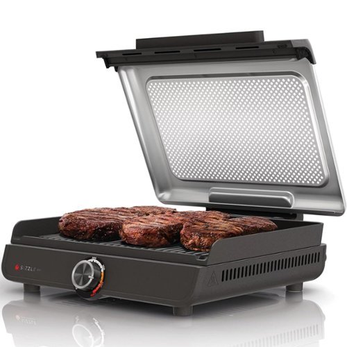 Ninja - Refurbished Excellent - Sizzle Smokeless Indoor Grill GR100 - Black-Front_Standard 