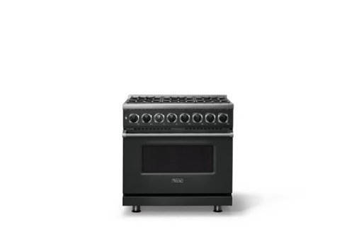 Viking - 36 in. Wide 6 Burner Dual Fuel Sealed Burner Range-LP - Antique Bronze-Front_Standard 