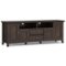 Simpli Home - Amherst Solid Wood 72 inch Wide TV Media Stand For TVs up to 80 inches - Brunette Brown-Front_Standard