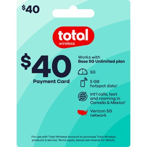 Total Wireless - $40 Prepaid Payment Card [Digital]-Front_Standard 