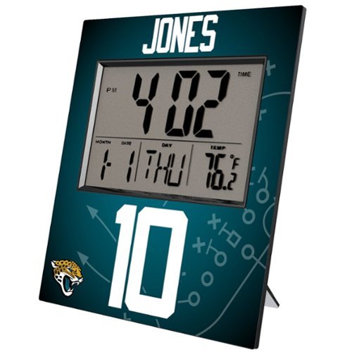 Keyscaper - Mac Jones Digital Desk & Wall Clock - Multicolor-Front_Standard 