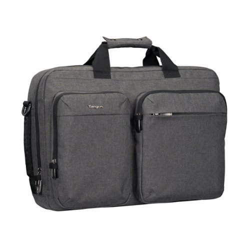 Targus 15-16” Hybrid Briefcase Backpack - Gray WORLDWIDE DELIVERY