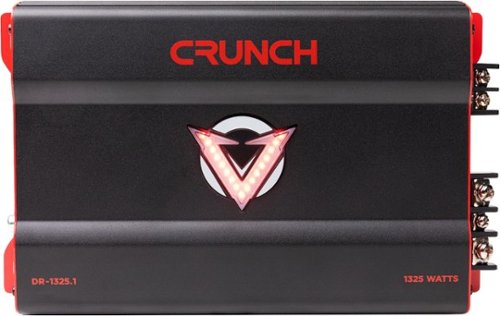 Crunch V-DRIVE 1325W Mono block Car Audio Amplifier - Black GLOBAL SHIPPING