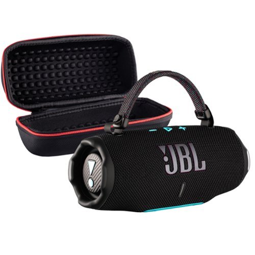 JBL - Charge 6 Portable Wireless Bluetooth Speaker with IP68 Waterproof Case Bundle - Funky-Front_Standard 