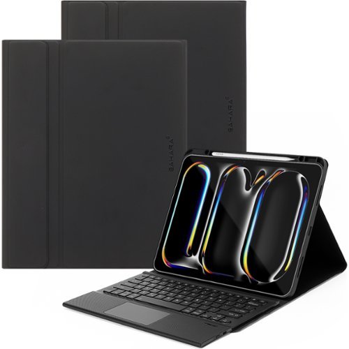 SaharaCase Navigate Series Keyboard Case with Track Pad for Apple iPad Pro (M4) 13 2024 - Black GLOBAL SHIPPING