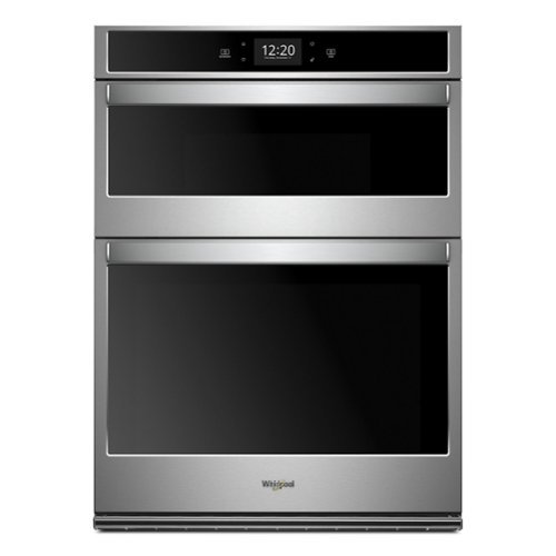  Whirlpool - 27&quot; Built-In Electric Convection Double Wall Oven with Microwave with Air Fry when Connected - Stainless Steel