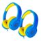 Contixo - KB2 Premium Kids Headphones, Blue, Pack of 2-Front_Standard