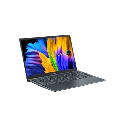 ASUS ZenBook13 OLED Ultra-Slim Laptop, 13.3” OLED, AMD Ryzen 7 5700U, 8GB LPDDR4X RAM, 512GB PCIe SSD - Pine Gray GLOBAL SHIPPING
