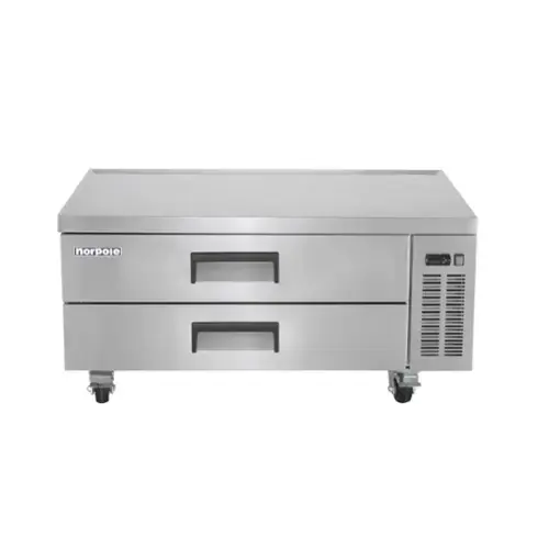 Front. Magic Chef - Commercial 52 in. Wide in Stainless Steel - Stainless Steel.