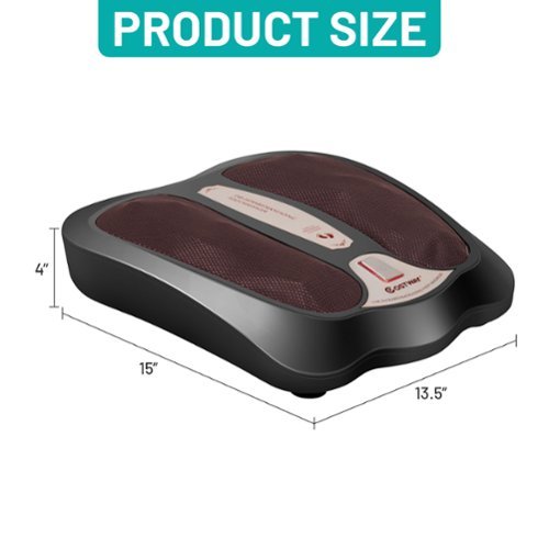 Costway Foot Massager with Shiatsu Heated Electric Kneading Foot & Back Massager Black - Black BUY ONLINE