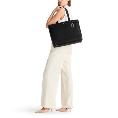 TUMI Voyageur Vail Large Tote - Black/Light Gold GLOBAL SHIPPING