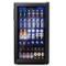 SIMZLIFE - 130 Can Beverage Refrigerator and Cooler with Glass Door for Home, 17.3 in D, 31.3 in H, 3.2 cubic feet - Black-Front_Standard