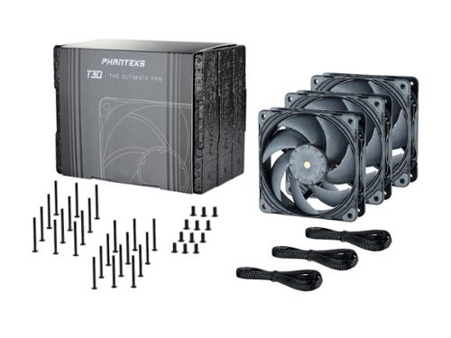 Phanteks T30 120 Fan Triple Pack, Premium High Performance, 4 Pin