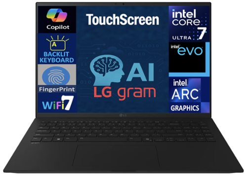 LG gram 17Z90TL H.AUB6U3 Laptop, Ultra 7 258V, 32GB, 1TB SSD, 17.0