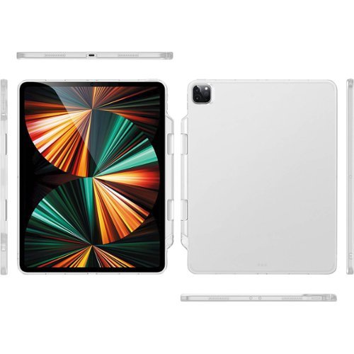 SaharaCase Hybrid Flex Series Case for Apple iPad Pro 12.9 (4th, 5th, and 6th Gen 2020-2022) - Clear GLOBAL SHIPPING